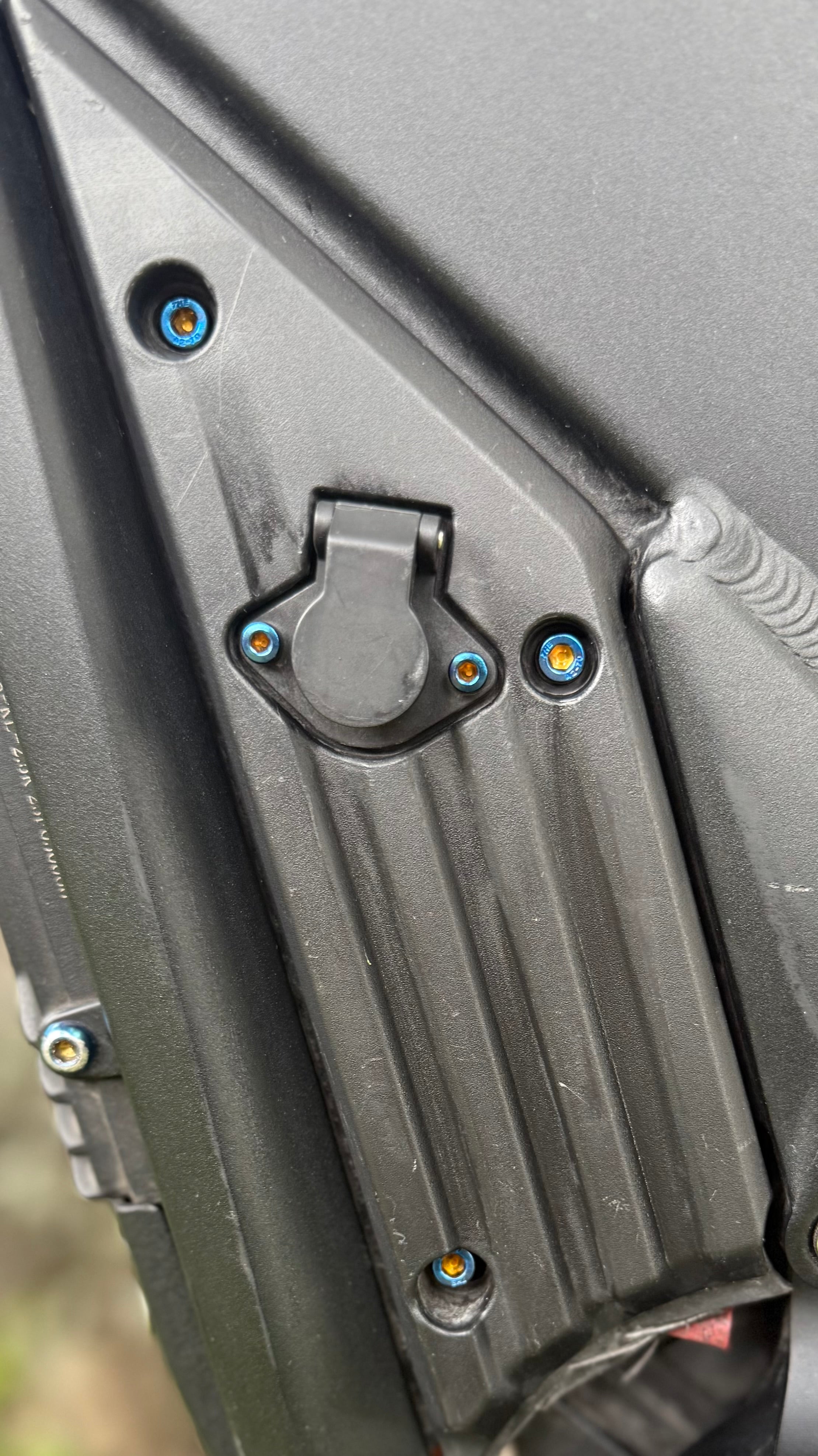 Titanium Talaria (Left) Side Plastic Bolts