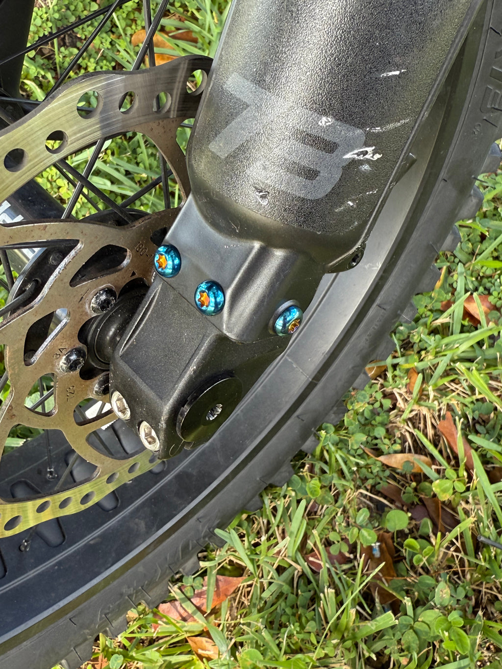 E-Moto/Super73 titanium Fork Guard Bolts